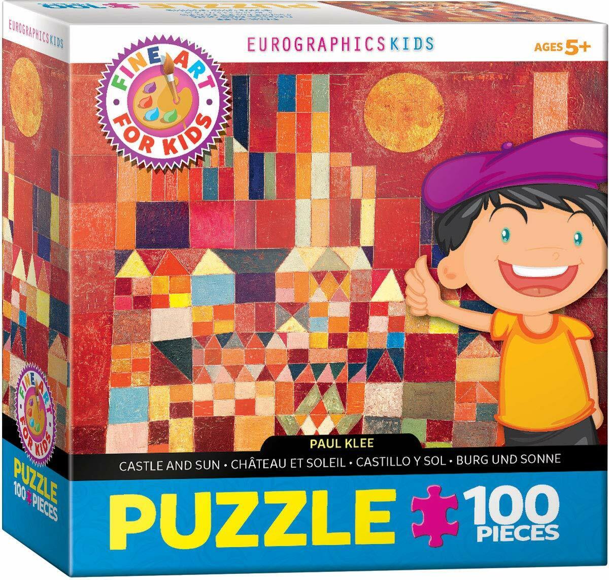 EuroGraphics Castle and Sun by Paul Klee Puzzle Jigsaw Puzzle (100-Piece)