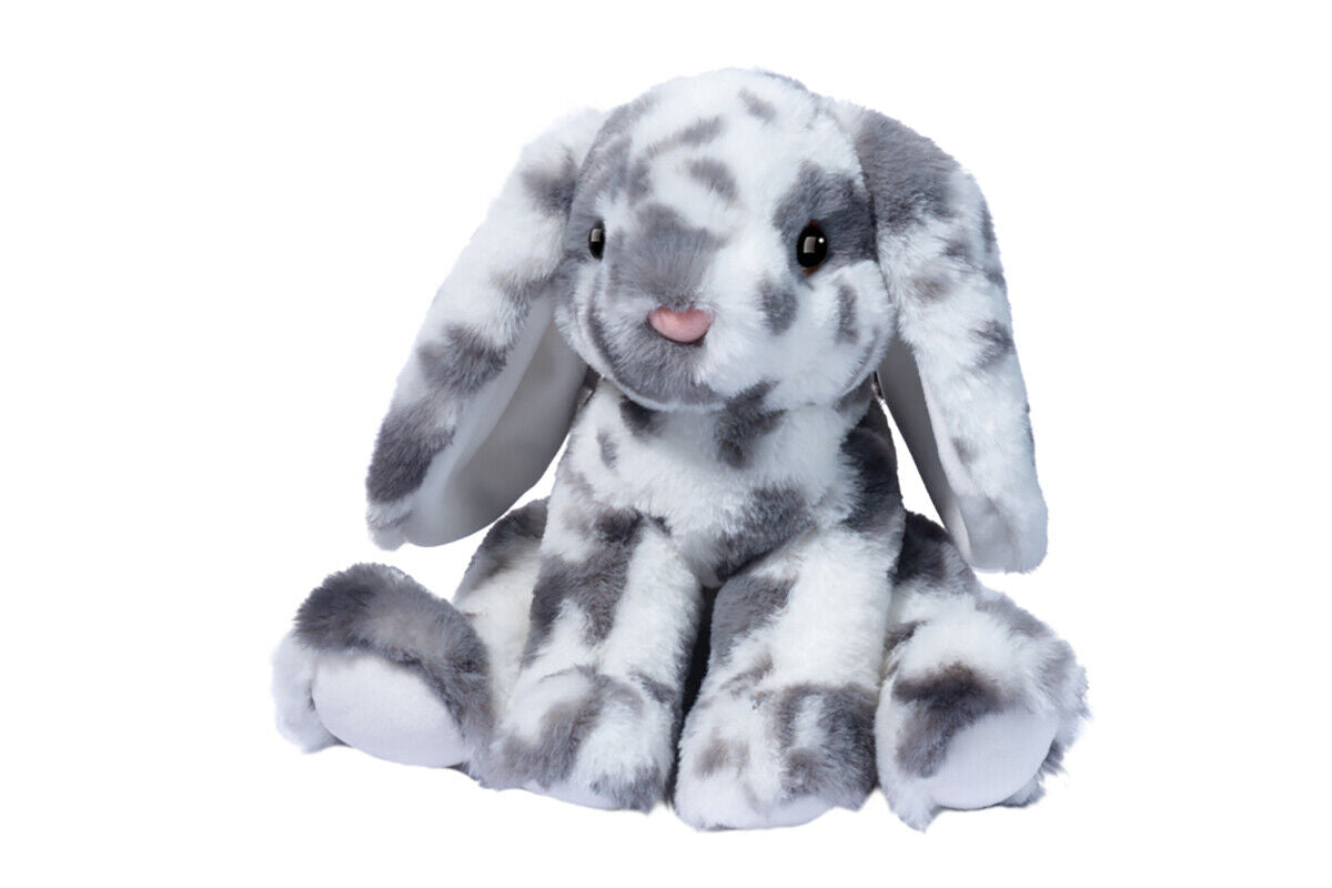 Douglas Toys Bouncie Soft Rainbow Bunny Stuffed Animal Toy, 8" sitting