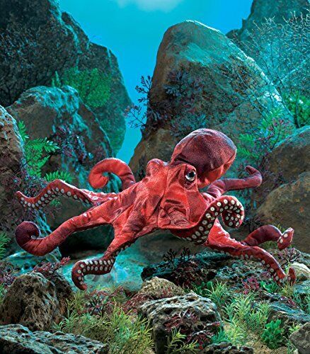 Folkmanis Red Octopus Hand Puppet