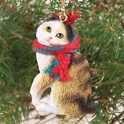 Conversation Concepts Tortoise & White Scottish Fold Cat Ornament