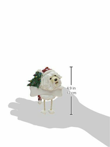 Havanese Ornament with "Dangling Legs" Hand Painted and Easily Personalized