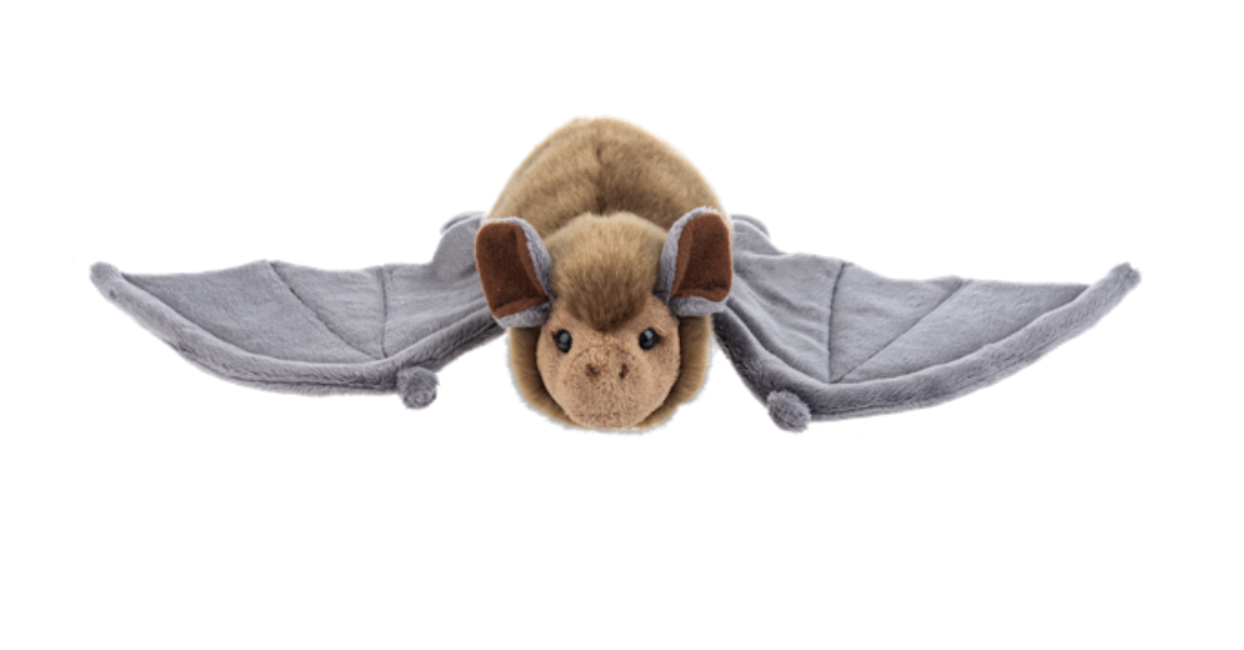 Ganz Heritage Collection Bat Brown & Black Plush Stuffed Animal Toy, 10" wide