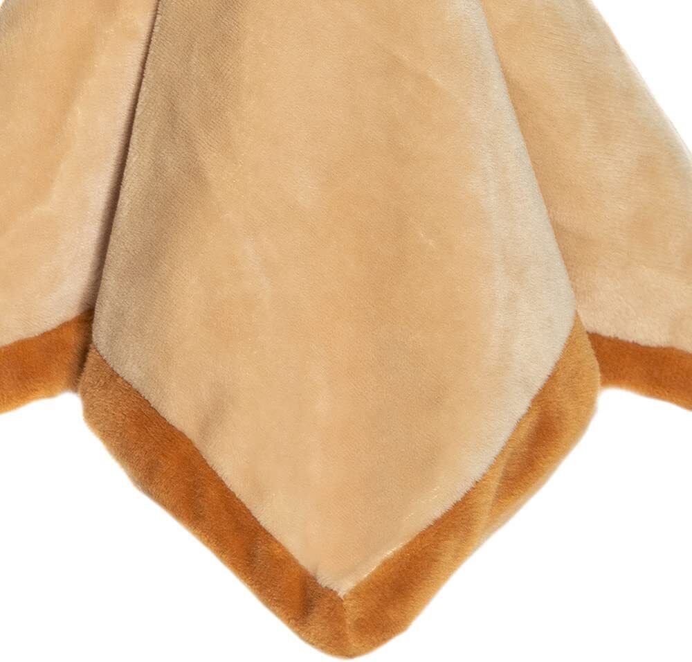 Teddykompaniet Diinglisar Brown Lion Plush Fleece Baby Blanket Snuggler, 13"