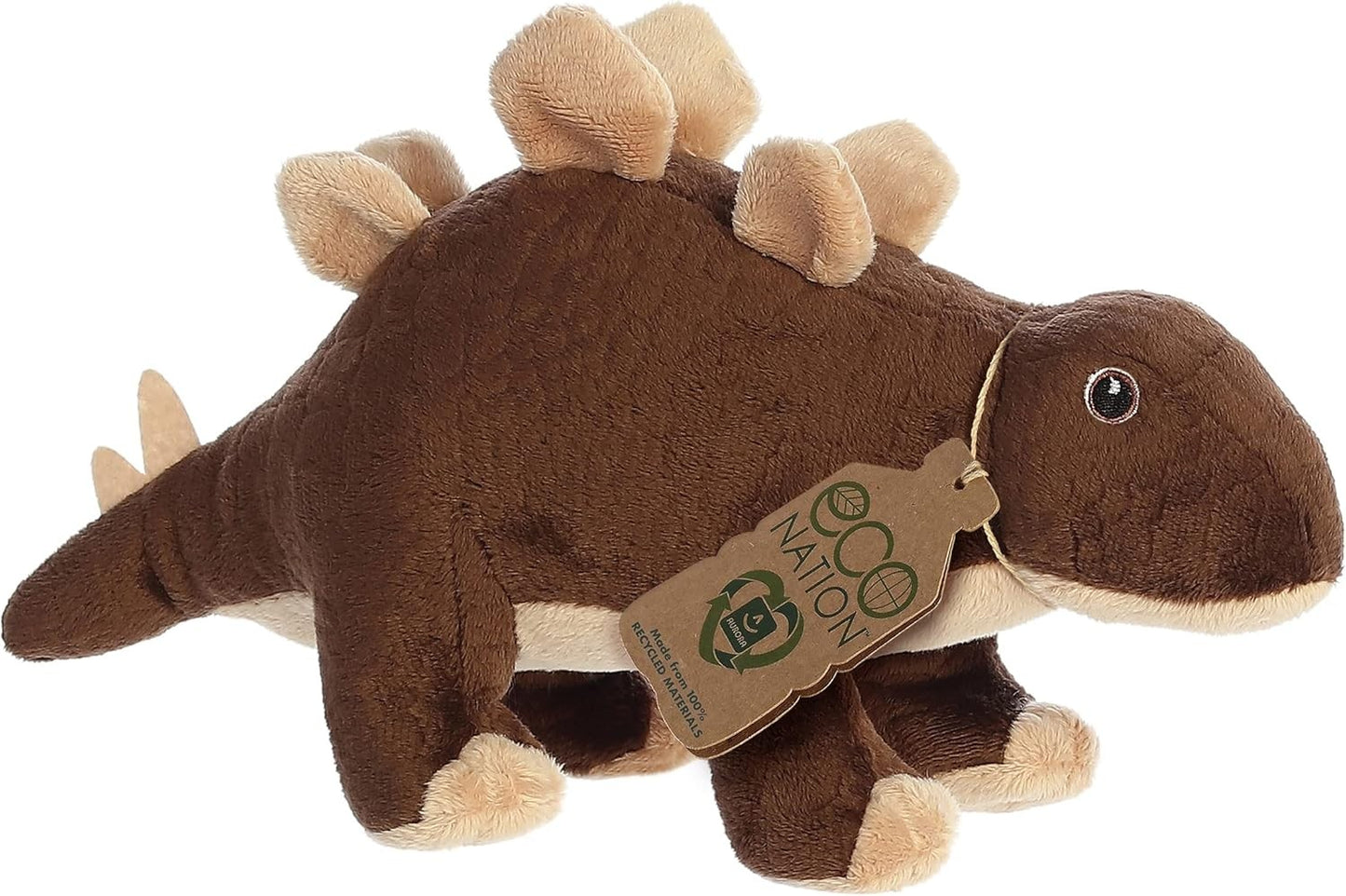 Aurora® Eco Nation™ Stegosaurus Stuffed Animal Toy Recycled Materials, 12"