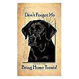Black Labrador Retriever Dog Baggage Buddies Luggage Tag 4"