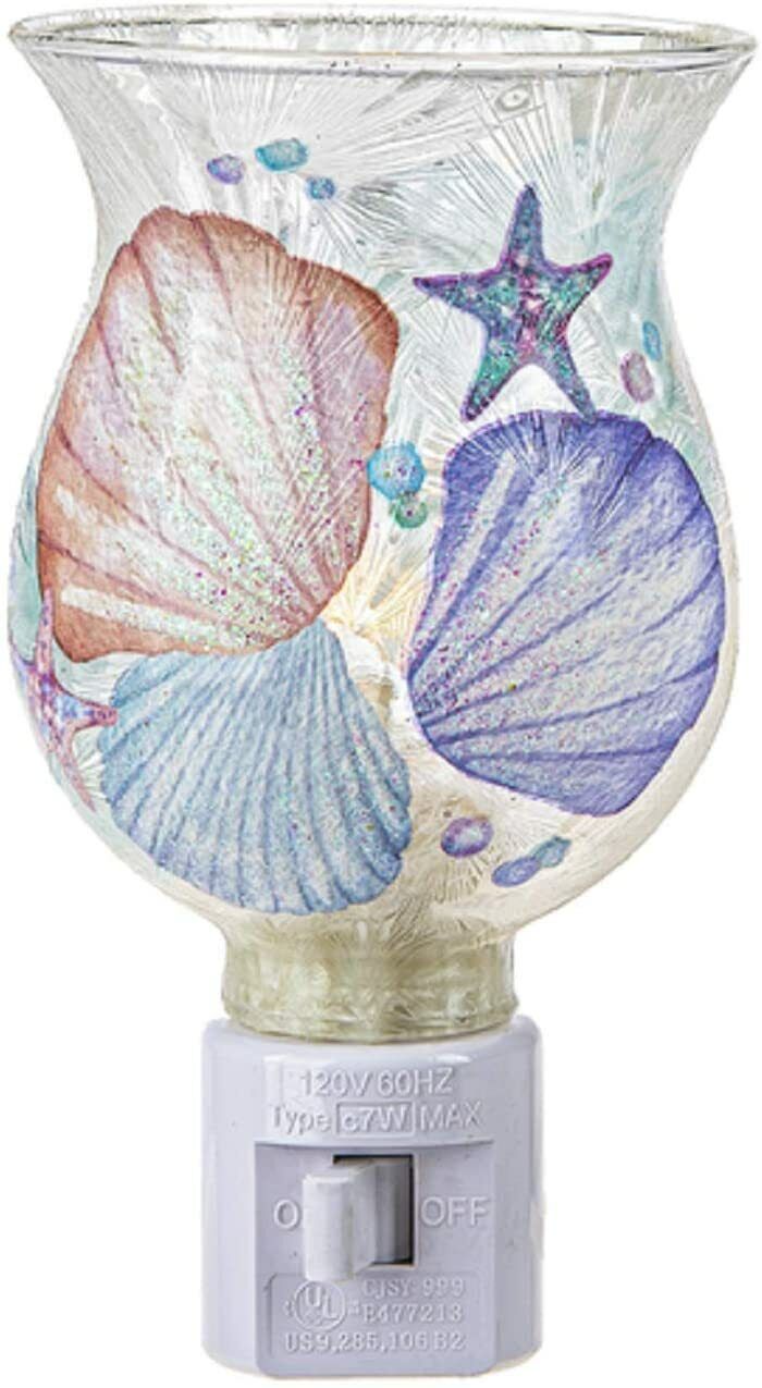 Ganz ME178393 Seashell Night-Light, Glass and Electrical