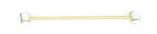 Finishing Touch Round Crystal Collar Bar - Clear