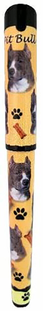 E&S Pets Brindle Pit Bull Pen Easy Glide Gel Pen, Refillable with A Perfect Grip