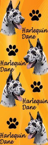 E&S Pets BM-66a Dog Bookmark Harlequin Dane