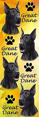 E&S Pets 3-D Black Great Dane Bookmark BM-51b