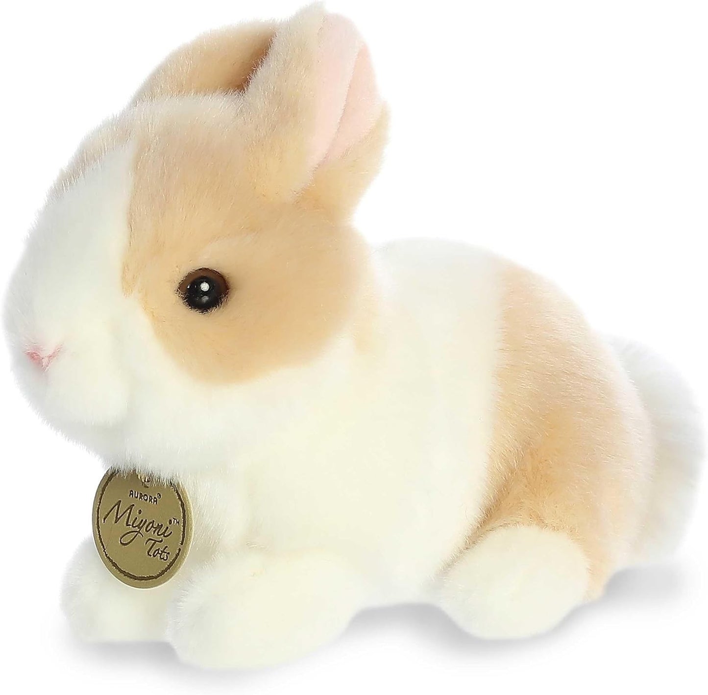 Aurora® Miyoni® Tots Playful Baby Bunny Stuffed Animal- Ginger & White 7.5 In