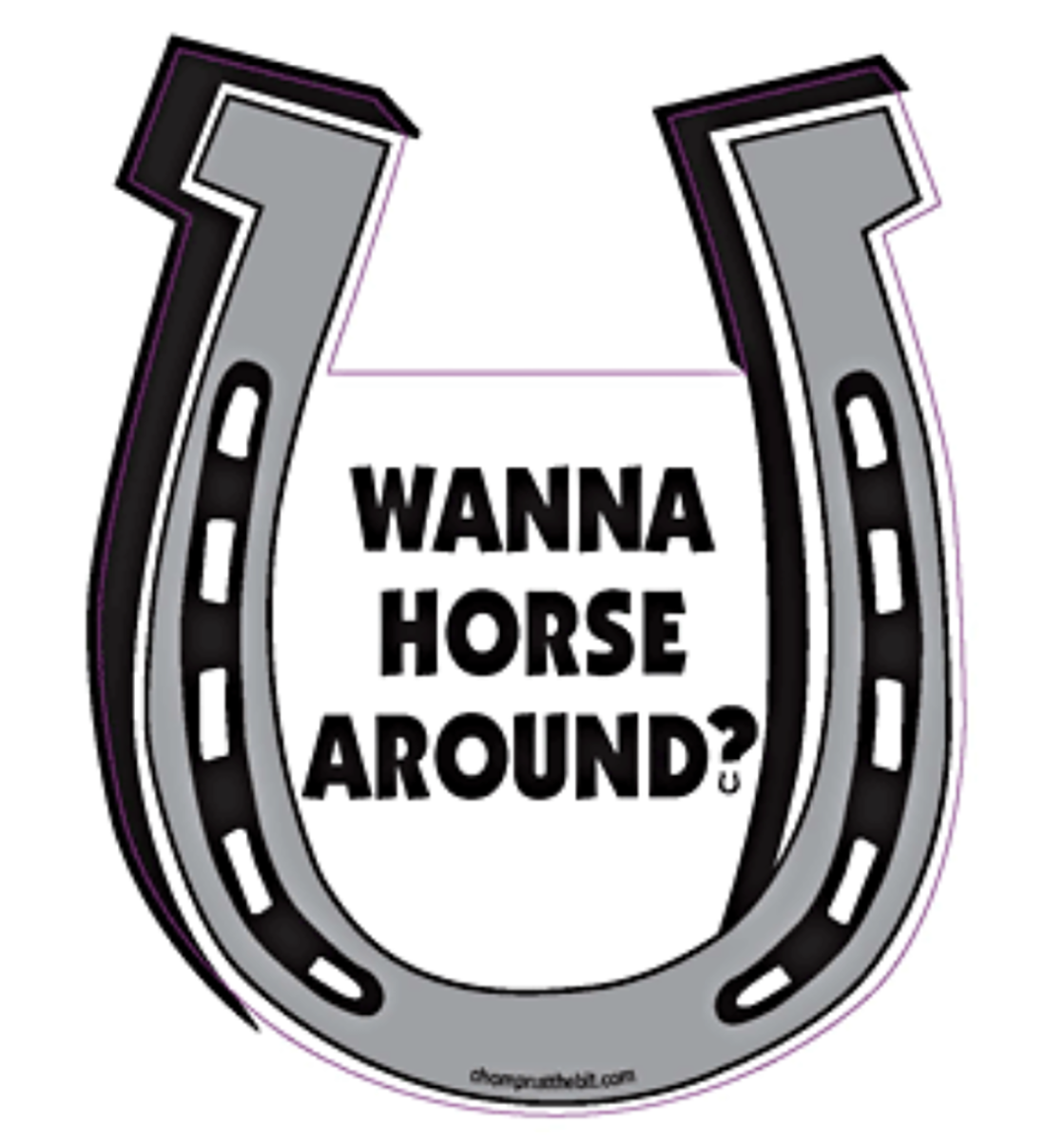 Wanna Horse Around? Horseshoe Magnet for Car/Trailer
