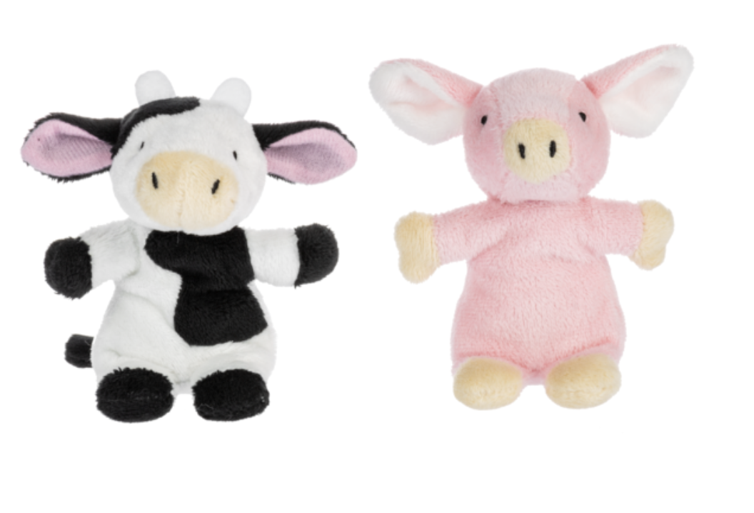 Baby Ganz Farm Cow, Pig, Horse Learn & Play Peekaboo & Counting Plush, 4-Pc Set