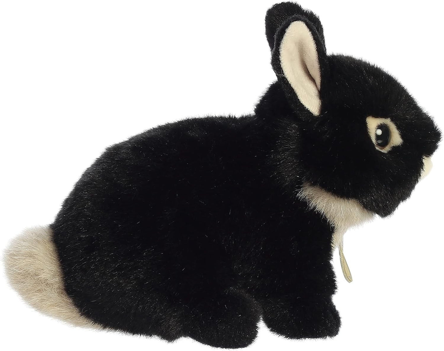 Aurora® Miyoni® Tots Netherland Dwarf Bunny Plush Stuffed Animal, Black, 7.5 in