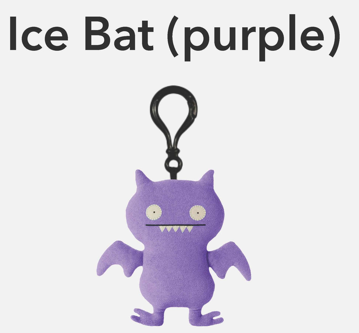 Ugly Doll Ice Bat Purple Back Pack Clip 4"