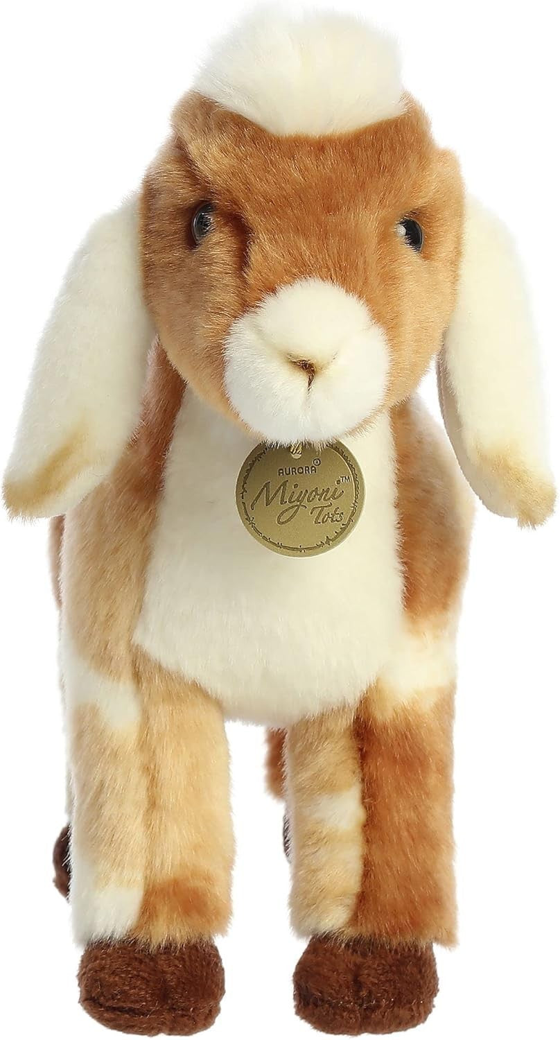 Aurora® Miyoni® Tots Nubian Goat Kid Plush Stuffed Animal Toy- Brown 11 Inches