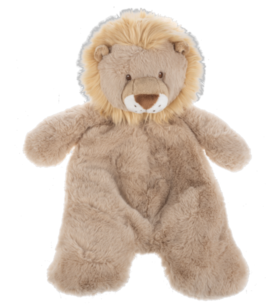 Baby Ganz Leland Lion Flat-A-Pat Plush Baby Blanket - 18"