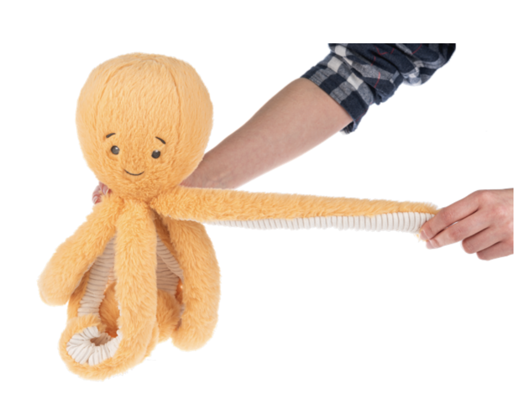 Baby Ganz Coral Octopus Plush Stuffed Animal Toy, 16 inches Wide