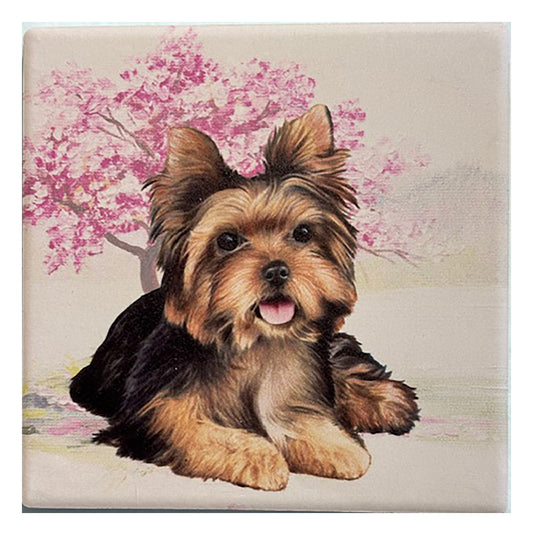 Yorkie Tabletop Drink Coaster (1)