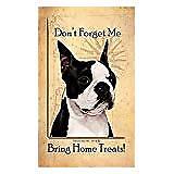 Boston Terrier Dog Baggage Buddies Luggage Tag 4"