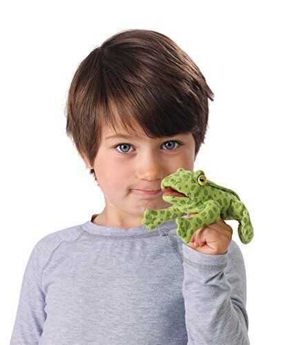 Folkmanis Mini Frog Finger Puppet Plush