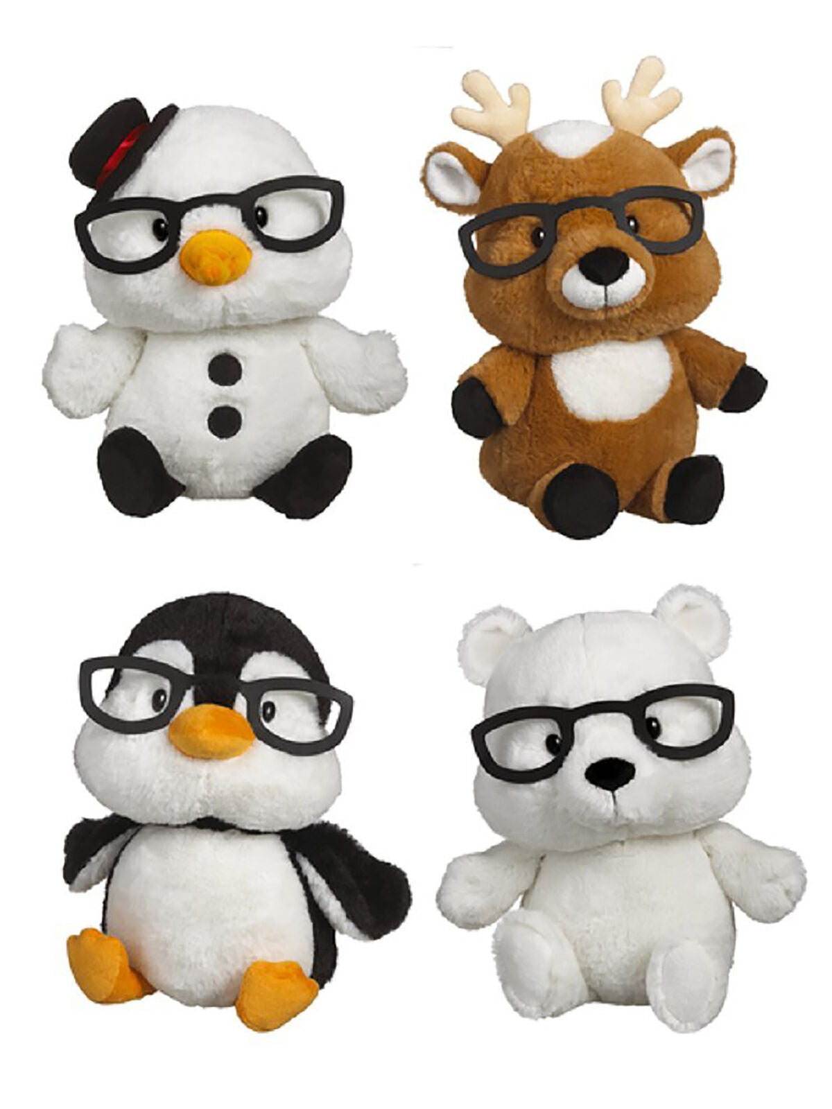 Ganz Baby Plush Stuffed Animal 11 inches Spectimals, Snowman  with Glasses