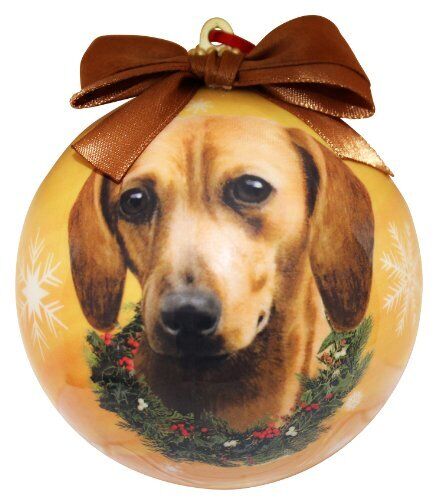 Dachshund Christmas Ornament Shatter Proof Ball Easy To Personalize