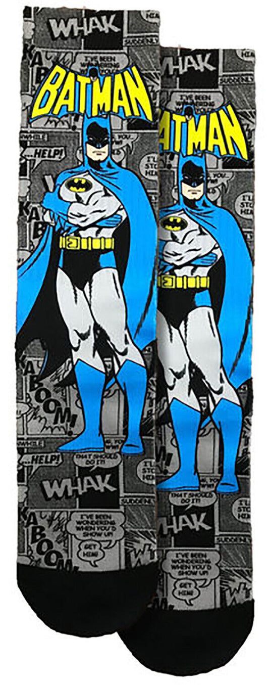 Spoontiques Fun Crew Socks, One Size Fits Most - Batman