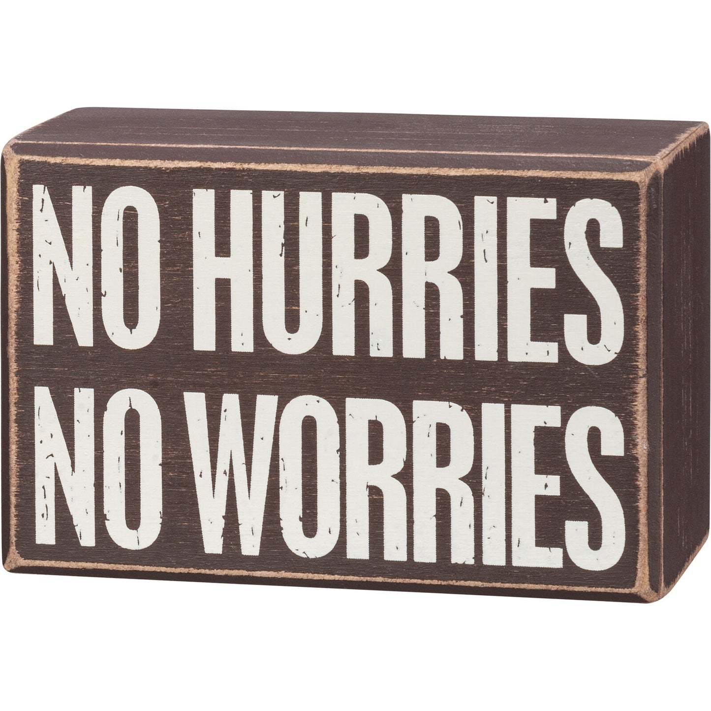 Primitives by Kathy Box Sign & Pair of Socks Set - Sloth No Hurries No Worries