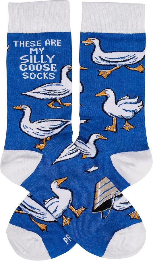 Primitives by Kathy - These Are My Silly Goose Socks, One Size, Unisex