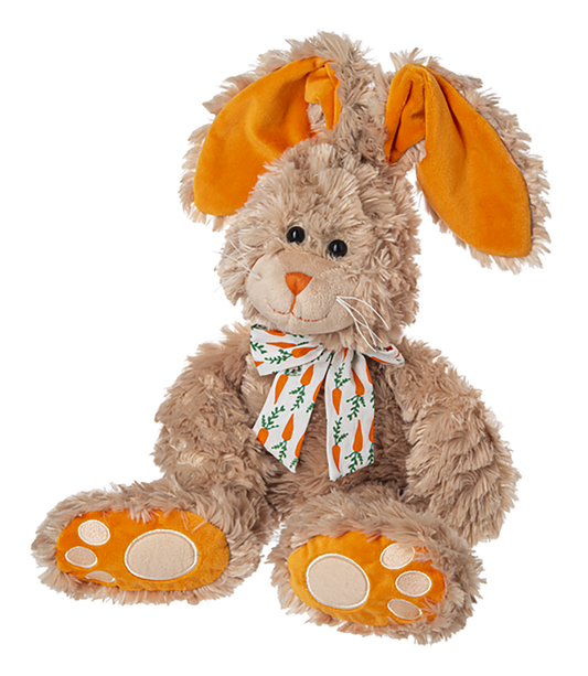 Ganz HE10478 Carrots Brown Bunny Plush Toy, 17-inch