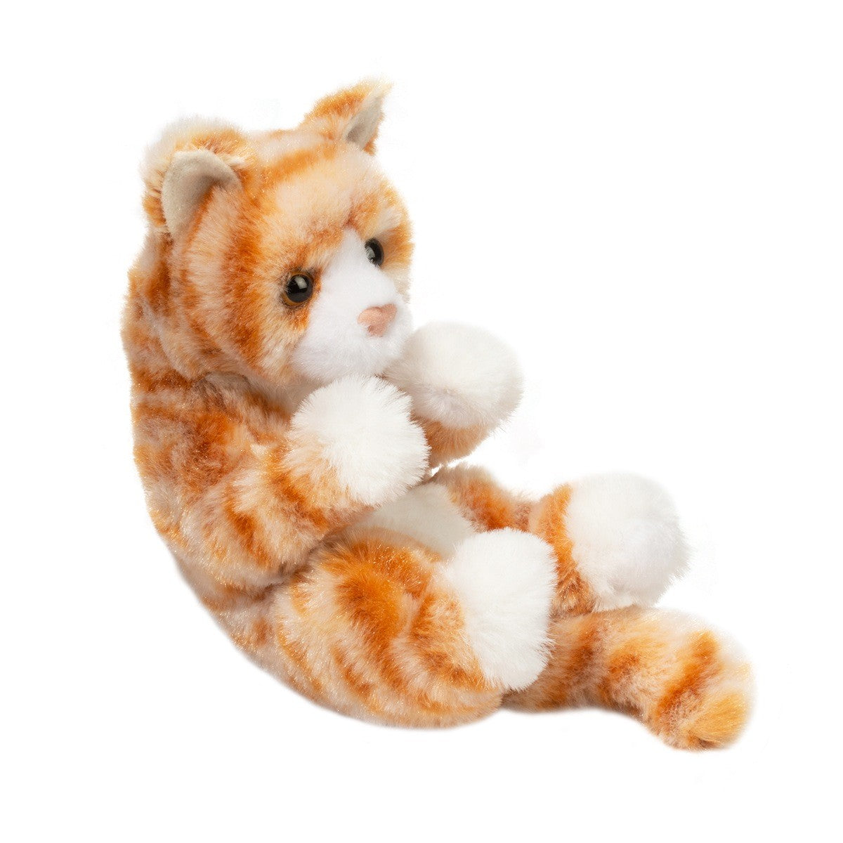 Douglas Cuddle Toys Lil’ Baby Orange Stripe Kitten Plush Stuffed Animal Toy, 6"