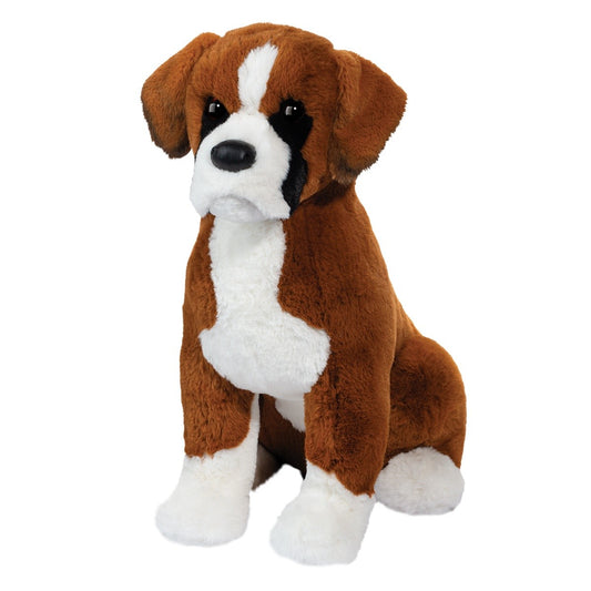 Douglas Chance Boxer Sitting Plush Stuffed Animal Toy, 19 inches
