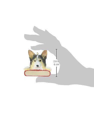 E&S Pets Orn218-100a Corgi Santa's Pals Christmas Ornament