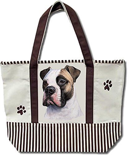 American Bulldog Pet Heavy Duty Canvas Shopping Tote