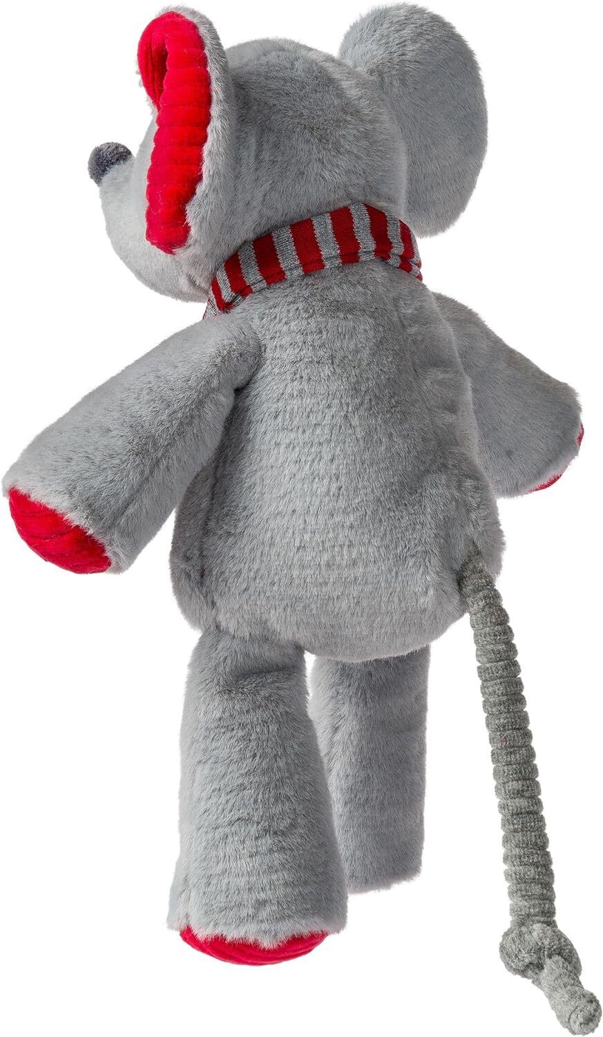 Mary Meyer Stuffed Animal Marshmallow Zoo Soft Toy, 9", Junior Mistletoe Mouse