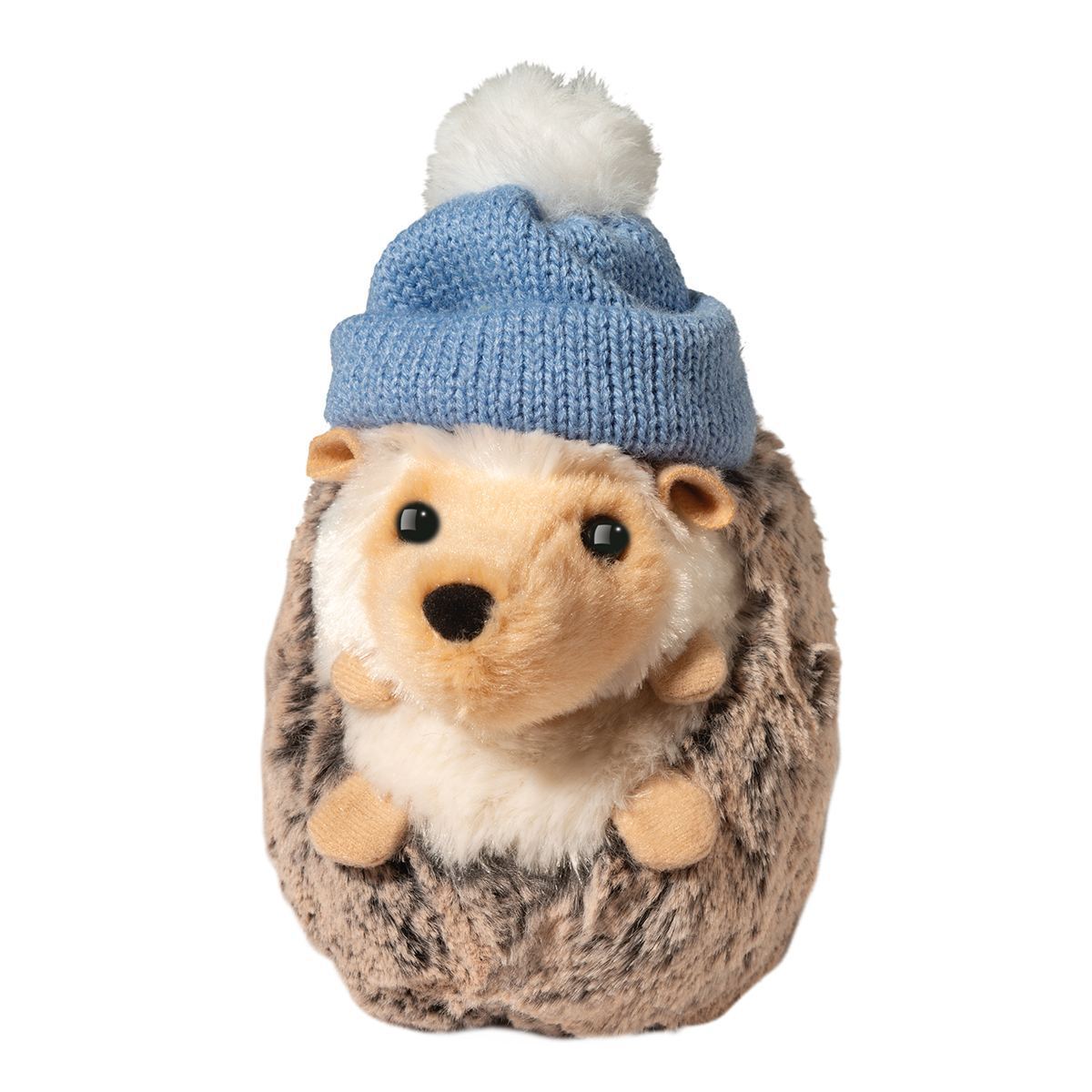 Douglas Spunky Hedgehog with Blue Winter Hat Plush Stuffed Animal Toy, 5"