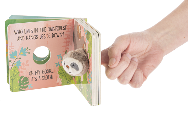 Baby Ganz Oh My Gosh.. It's A Sloth! Finger Puppet Board Book, Ages 0+