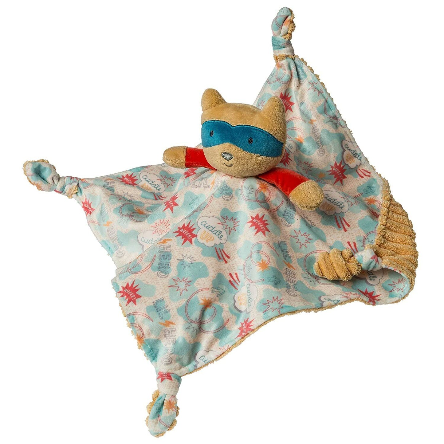 Mary Meyer Stuffed Animal Security Blanket, 13 x 13-Inches, Lil' Hero