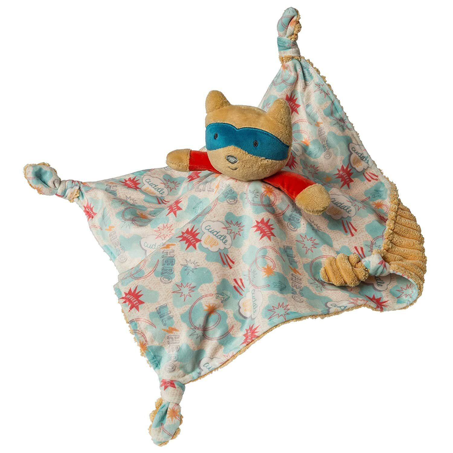 Mary Meyer Stuffed Animal Security Blanket, 13 x 13-Inches, Lil' Hero