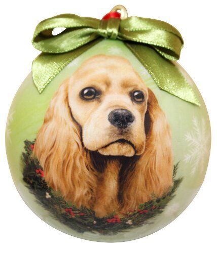 Cocker Spaniel Christmas Ornament Shatter Proof Ball Easy To Personalize