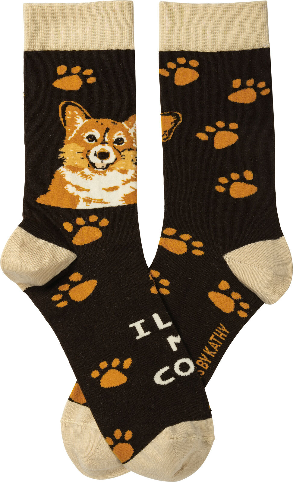 Primitives By Kathy Socks - I Love My Corgi
