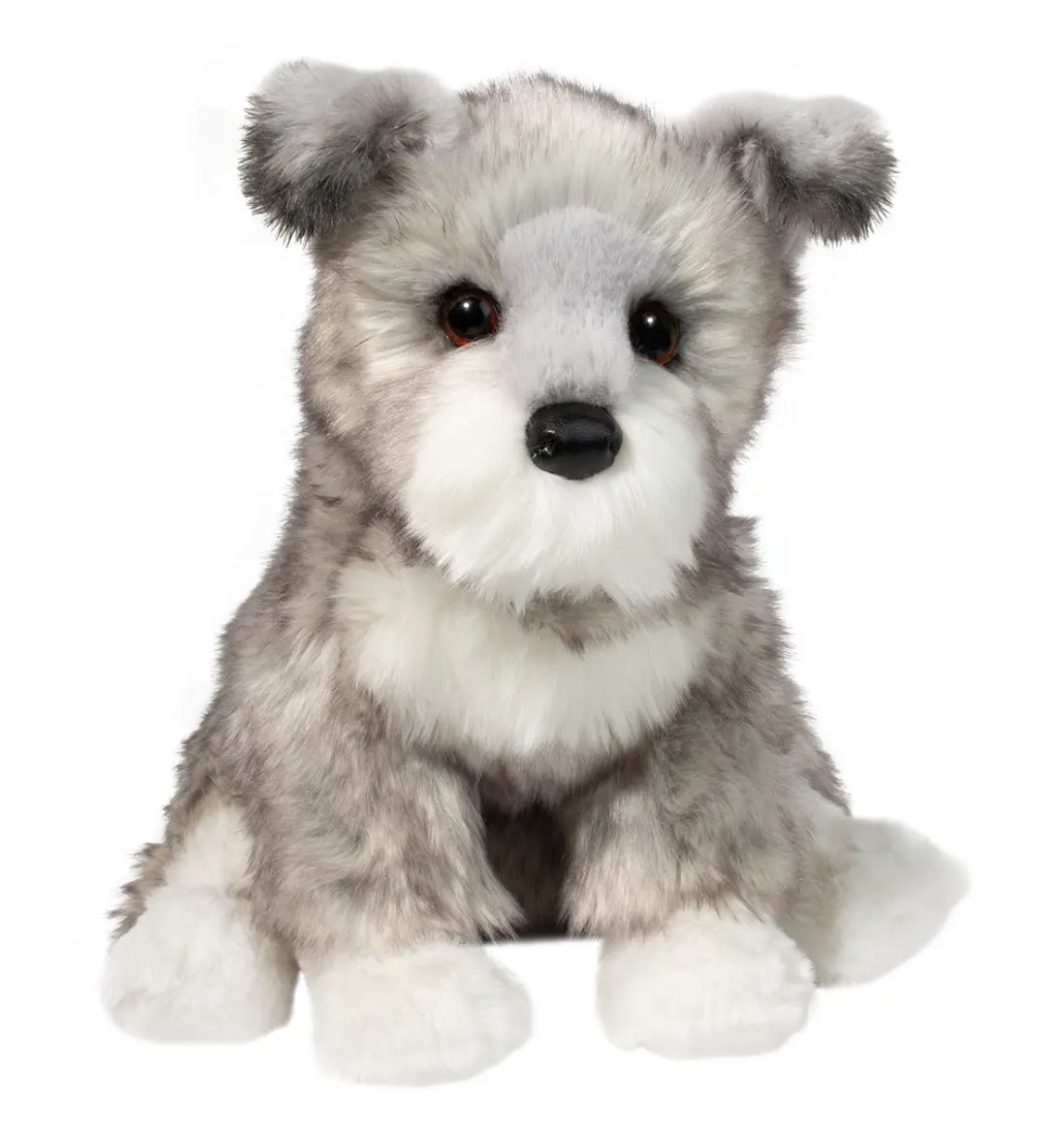 Douglas Toys Arnold Schnauzer Plush Stuffed Animal Toy, 10" Sitting