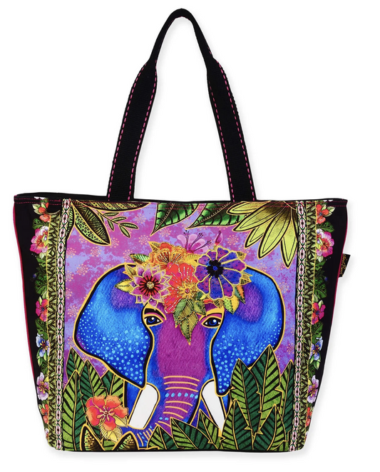 Sun'N'Sand Alijah Elephant Large Tote, Multicolor, 19'' x 6'' x 15''