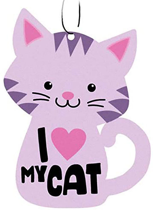 Spoontiques I Love Heart My Cat Auto Car Air Freshener (3-Pack)