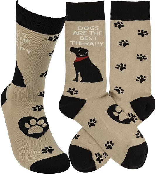 Primitives by Kathy Socks - Socks - Dogs Are The Best Therapy