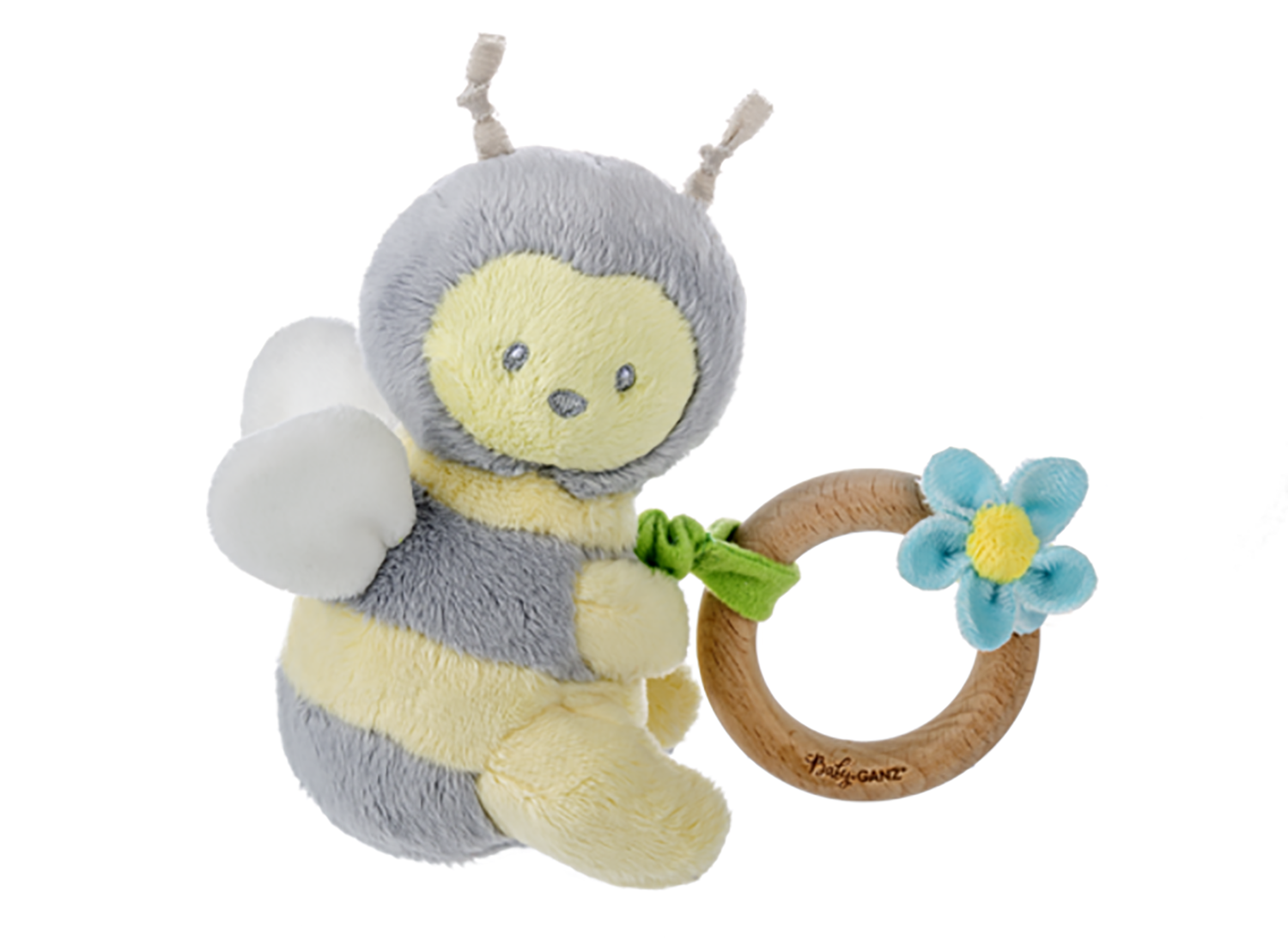 Baby Ganz Sweet as Can Bee Skitter Critter Pull Down Plush Stuffed Animal, 5"