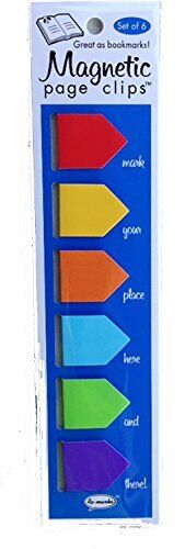 Colorful Arrows Magnetic Page Clips Set of 6 By Re-marks