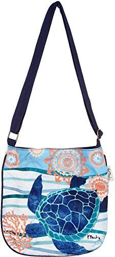 Paul Brent Seaside Turtle Crossbody Handbag Blue