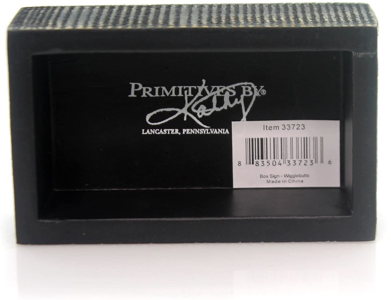 Primitives by Kathy "Beware of Wigglebutts" - Box Sign, 5" x 3"